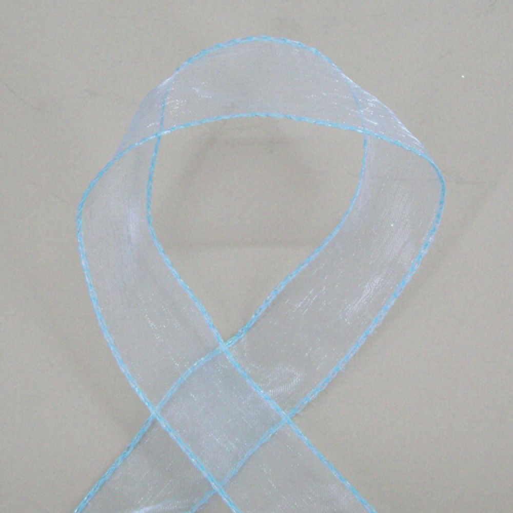 Wired Organza Ribbon Baby Blue Ribbons